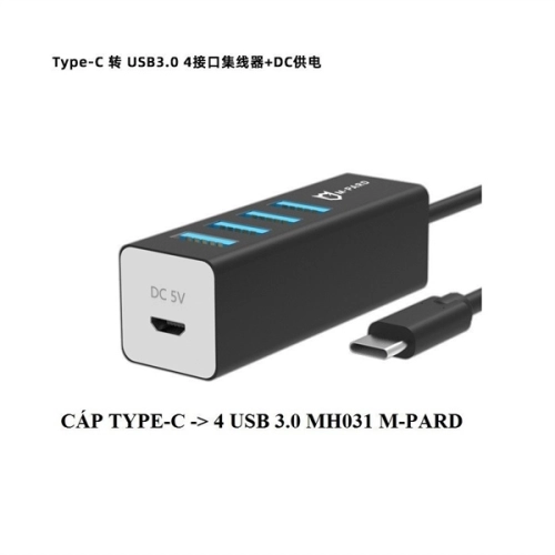 HUB 4P Type C to USB 3.0 M-Pard MH031
