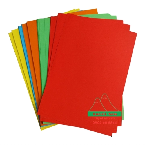 Giấy A4 màu Grand 80gsm - trộn 5 màu