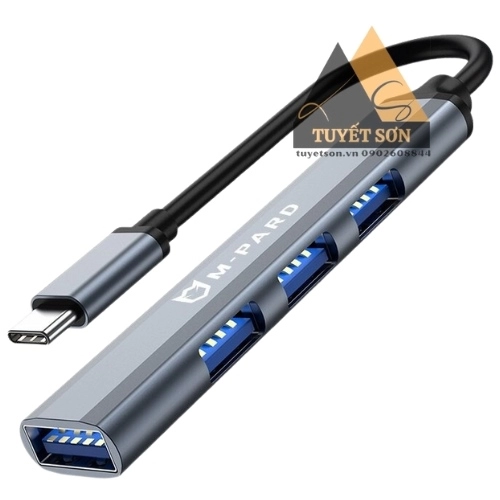 HUB 4P Type C to 3 USB 2.0 + 1 USB 3.0 M-Pard MD076