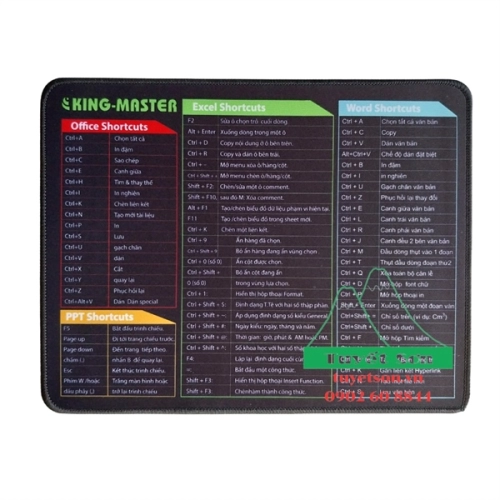 Miếng lót chuột Kingmaster Vietnamese (245x320x3mm)