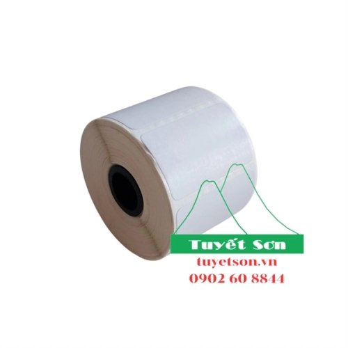 display Decal NHIỆT 35x22mm 10m 1 tem 450 tem/cuộn - giấy in mã vạch in tem 2