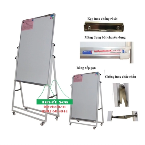Bảng Flipchart từ tính chân sắt sơn tĩnh điện