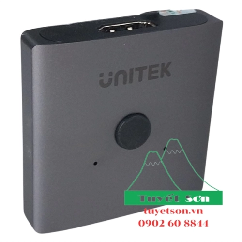 display Hub HDMI 2-1 Unitek V1127A 4K - Switch Bộ chia cổng HDMI 2 CPU ra 1 LCD 3