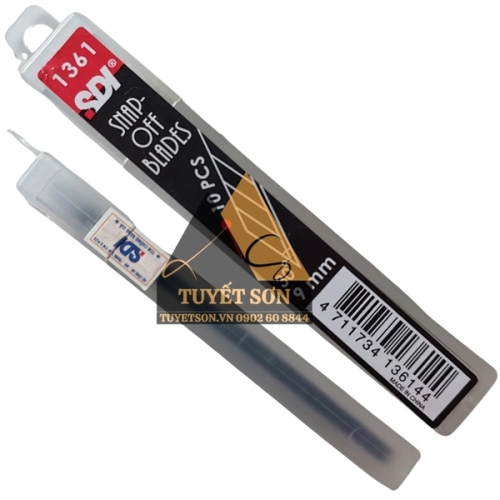 display Lưỡi dao rọc giấy NHỎ SDI 1361 9mm - Mũi nhọn 30 độ 2
