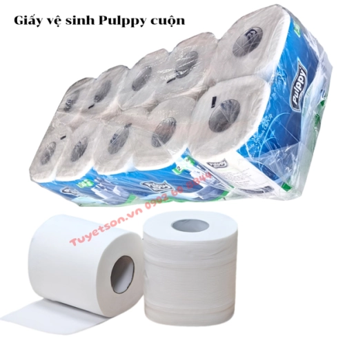 display Giấy vệ sinh Pulppy cuộn 2
