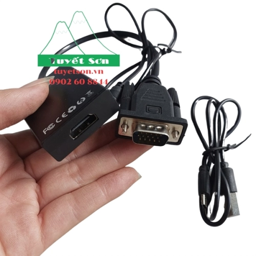 Cáp chuyển VGA to HDMI + Audio M-Pard MD108