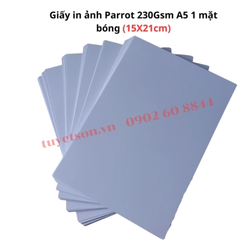 display Giấy in ảnh Parrot 230Gsm A5 1 mặt bóng 15X21cm 100 tờ 1