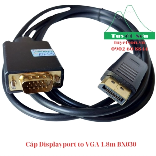 Cáp Displayport to VGA 1.8m BX030