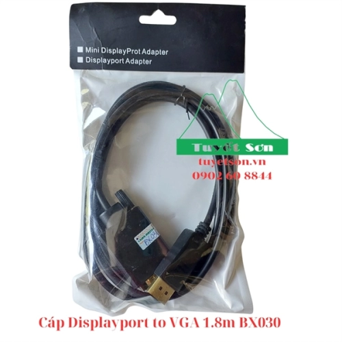 Cáp Displayport to VGA 1.8m BX030