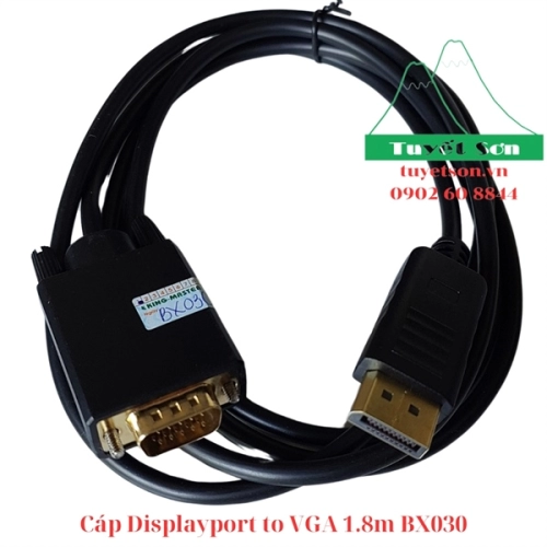 Cáp Displayport to VGA 1.8m BX030