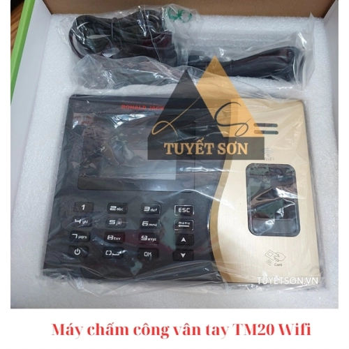 display Máy chấm công vân tay TM20 Wifi 2