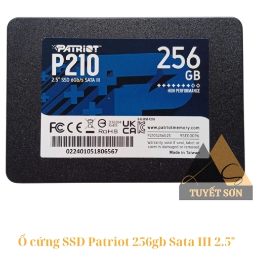 display Ổ cứng SSD Patriot 256gb Sata III 2.5" 2