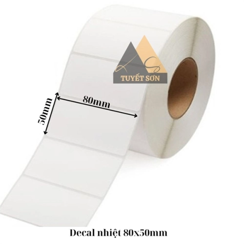 Decal nhiệt 80x50mm 30m (1 tem)