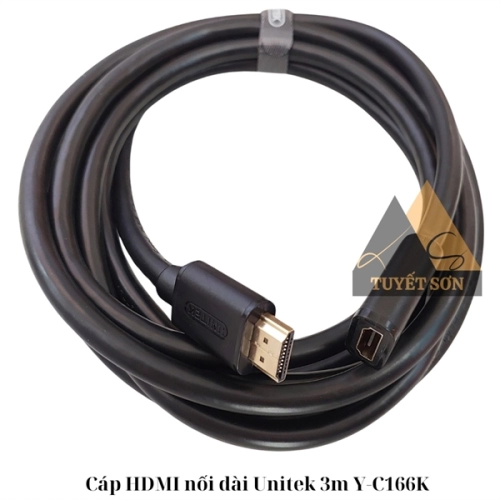 Cáp HDMI nối dài Unitek 3m Y-C166K