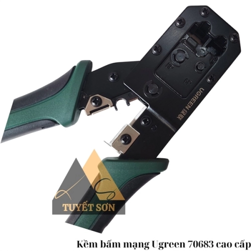 Kềm bấm mạng Ugreen 70683 RJ45 và RJ11 tích hợp dao tuốt vỏ