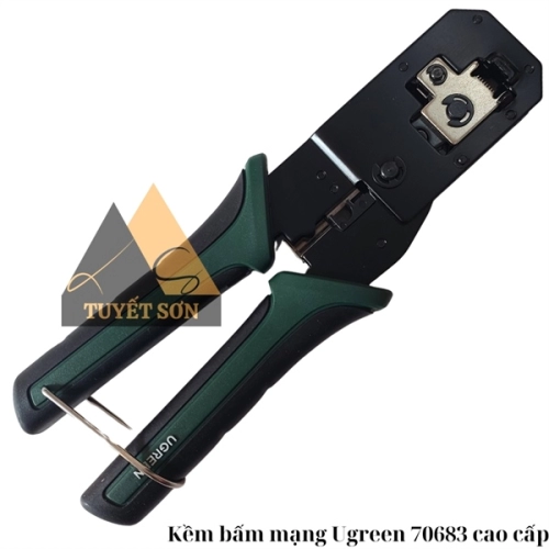 Kềm bấm mạng Ugreen 70683 RJ45 và RJ11 tích hợp dao tuốt vỏ