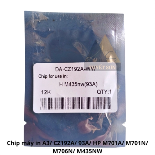 display Chip máy in HP A3 93A CZ192A HP M701A M701N M706N M435NW 12K 3