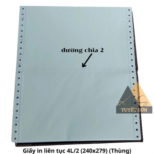 display Giấy in liên tục Liên Sơn 4 liên chia 2 - 240x279mm VTLT 4L/2 700 bộ 2