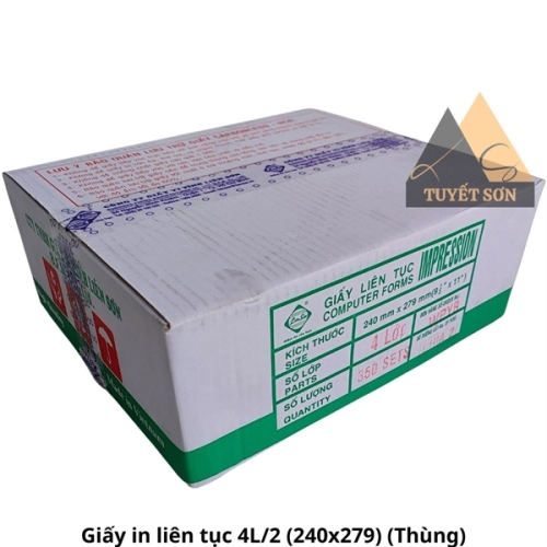 display Giấy in liên tục Liên Sơn 4 liên chia 2 - 240x279mm VTLT 4L/2 700 bộ 3