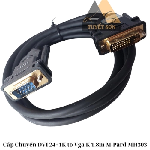 Cáp Chuyển DVI 24+1K to Vga K 1.8m M-Pard MH303