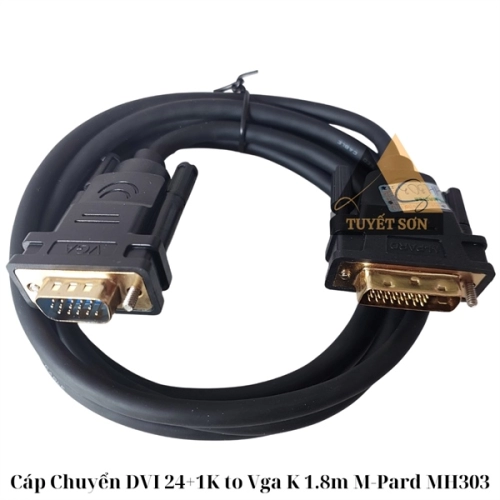 Cáp Chuyển DVI 24+1K to Vga K 1.8m M-Pard MH303