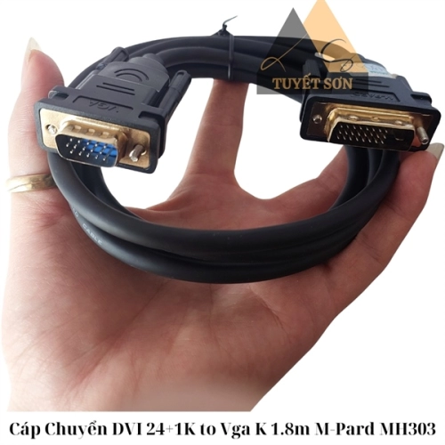 Cáp Chuyển DVI 24+1K to Vga K 1.8m M-Pard MH303
