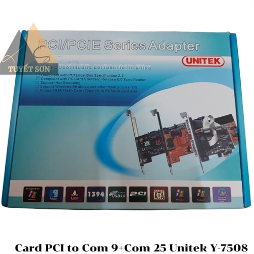 Card PCI to Com 9+Com 25 Unitek Y-7508