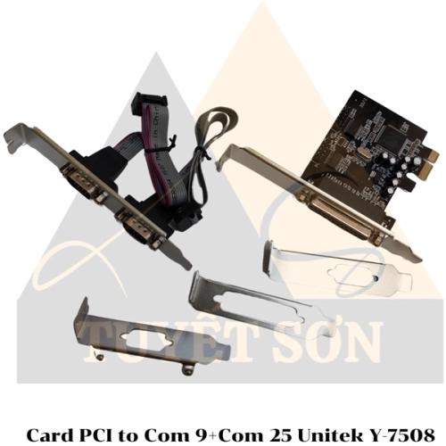 Card PCI to Com 9+Com 25 Unitek Y-7508