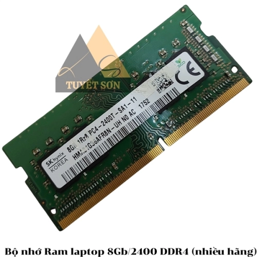Bộ nhớ Ram laptop 8Gb/2400 DDR4 (nhiều hãng)