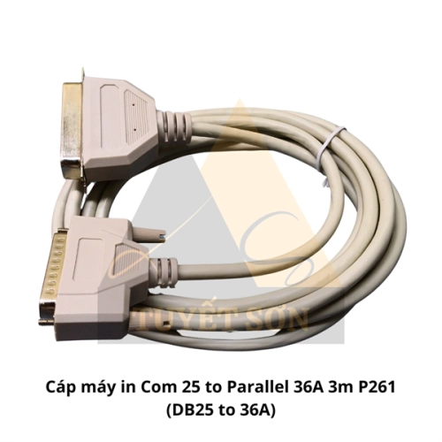 Cáp máy in Com 25 to Parallel 36A 3m P261 (DB25 to 36A)