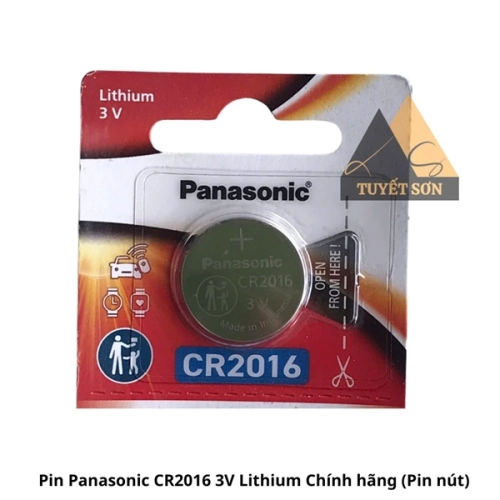 Pin Panasonic CR2016 3V Lithium Chính hãng (Pin nút)