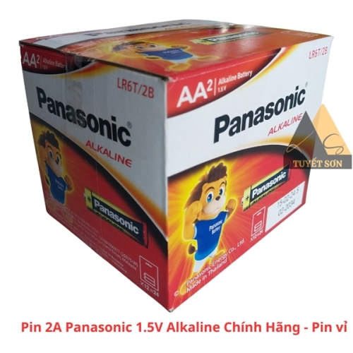 Pin AA Panasonic 1.5V Alkaline Chính Hãng - Pin 2A vỉ LR6T/2B-V