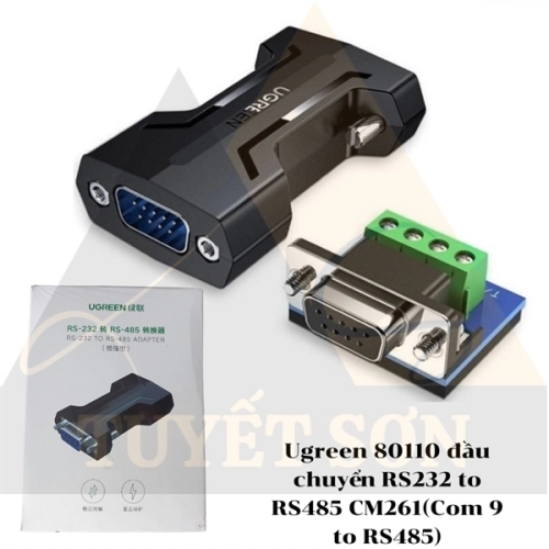 Ugreen 80110 đầu chuyển RS232 to RS485 CM261 - Com 9 to RS485