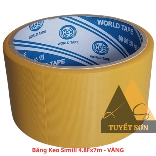Băng keo Simili 4.8Fx7m - Vàng
