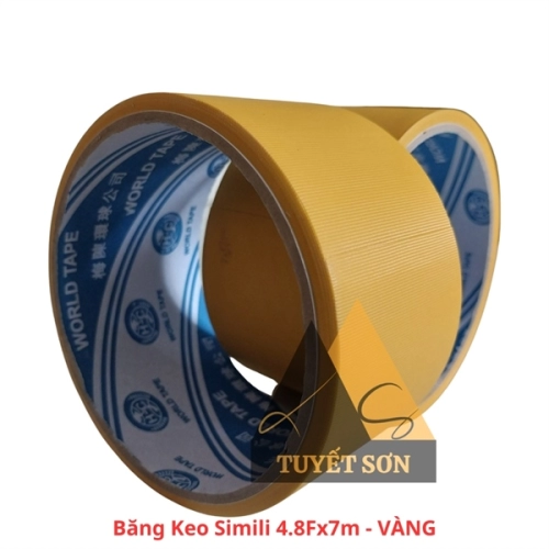 Băng keo Simili 4.8Fx7m - Vàng