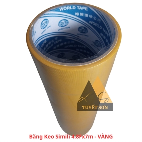 Băng keo Simili 4.8Fx7m - Vàng