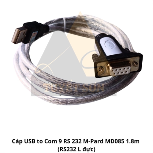 Cáp USB to Com 9 RS 232 M-Pard MD085 1.8m (RS232 L đực)