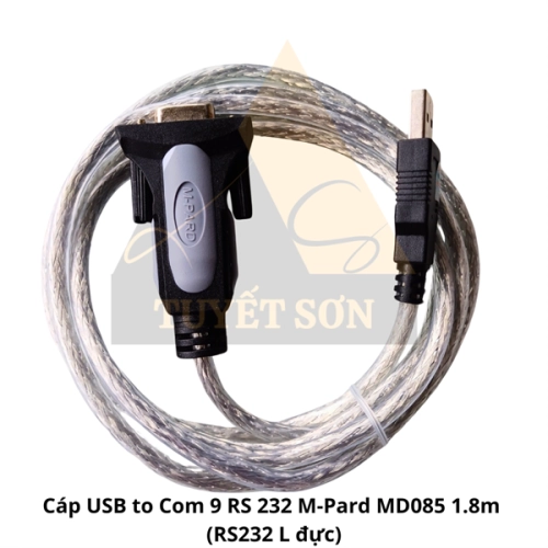 Cáp USB to Com 9 RS 232 M-Pard MD085 1.8m (RS232 L đực)