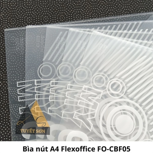 Bìa nút A4 Flexoffice FO-CBF05 (24x34cm) (±0.18mm)