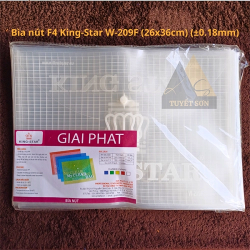 display Bìa nút F4 King-Star W-209F (26x36cm) (±0.18mm) 2