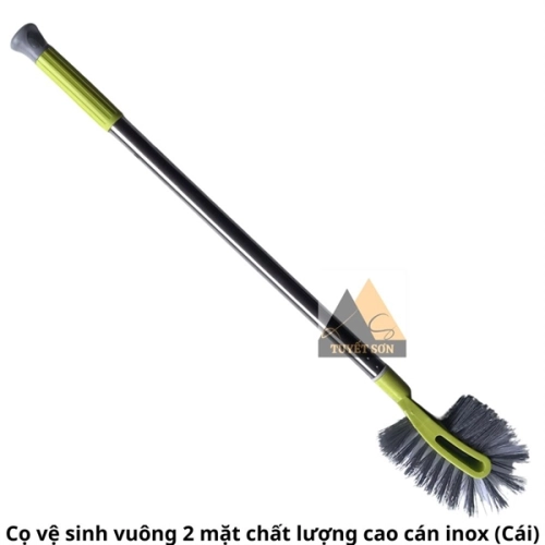 display Cọ vệ sinh vuông 2 mặt chất lượng cao cán inox 1