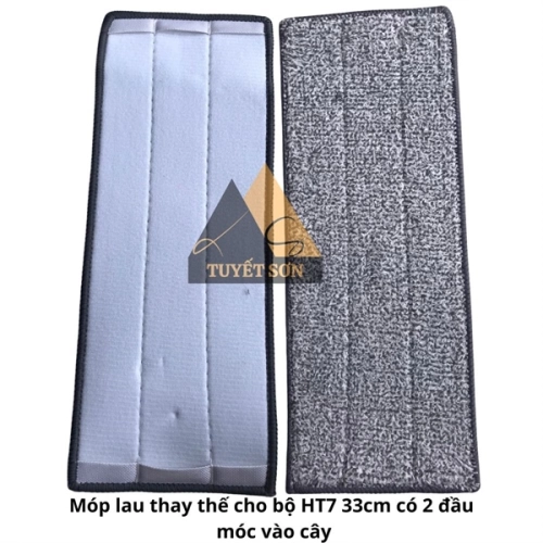 Móp lau thay thế cho bộ HT7 33cm có 2 đầu móc vào cây
