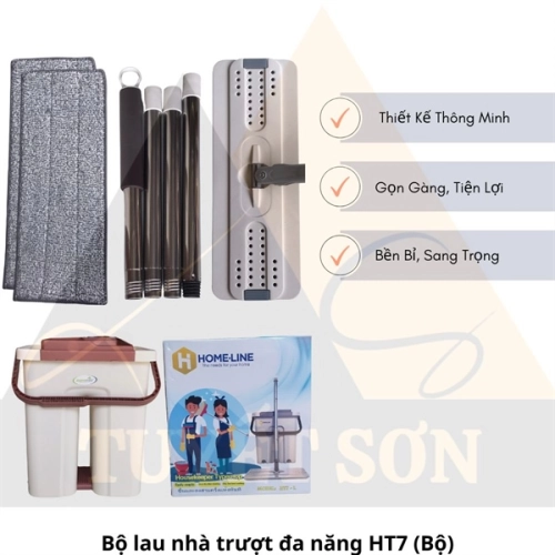 display Bộ cây lau nhà trượt đa năng HT7 2