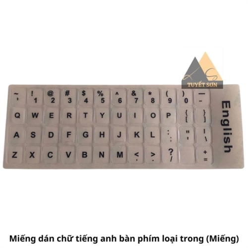 Miếng dán chữ tiếng anh bàn phím loại trong