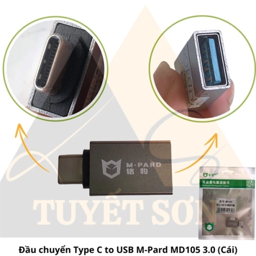 Đầu chuyển Type C to USB M-Pard MD105 3.0