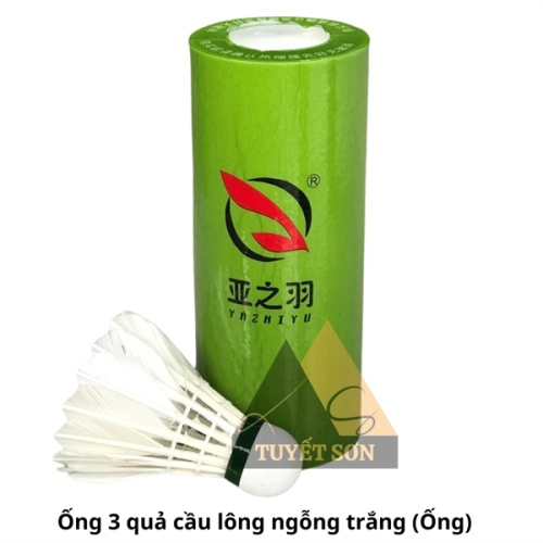Ống 3 quả cầu lông ngỗng trắng
