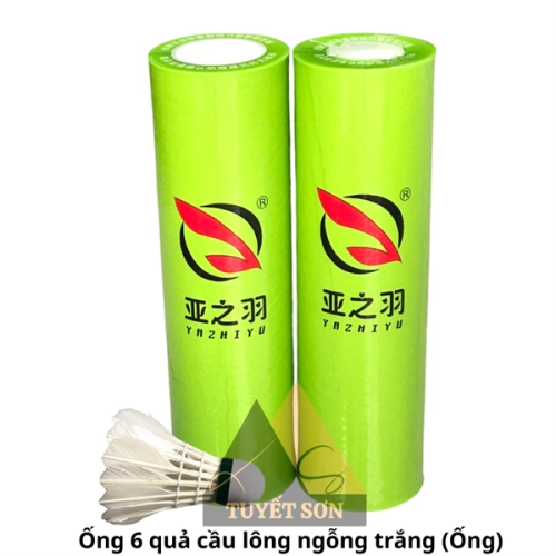 Ống 6 quả cầu lông ngỗng trắng
