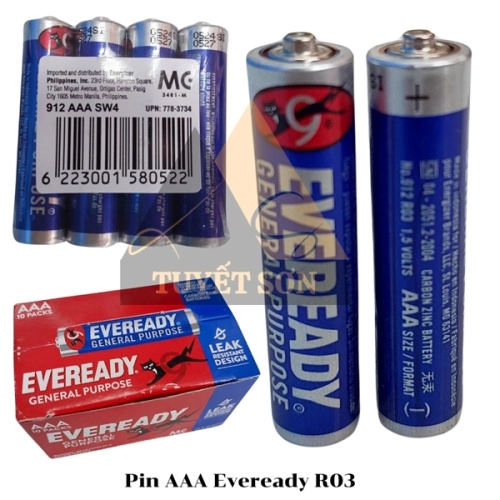 Pin AAA Eveready R03 - pin 3A mèo remote