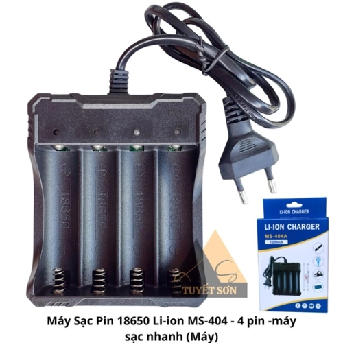 Máy Sạc Pin 18650 Li-ion MS-404 - 4 pin -máy sạc nhanh