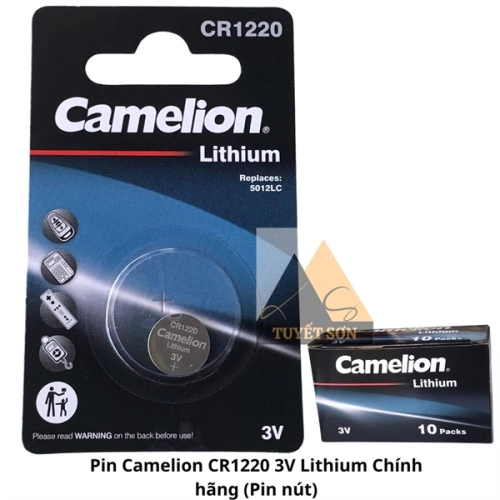 Pin Camelion CR1220 3V Lithium Chính hãng (Pin nút)